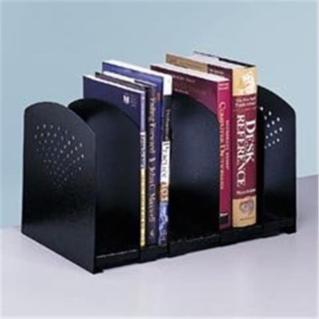 SAFCO Safco 3116BL Five Section Adjustable Book Rack - Black 3116BL